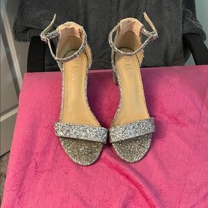 Silver Glitter Women's Heels